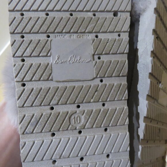 SAM EDELMAN Bianca Faux Fur Chunky Slide Shoes in Lilac Feminine - Size US 10 - Picture 11 of 12